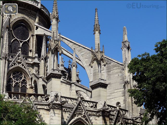 Notre Dame de Paris flying buttresses