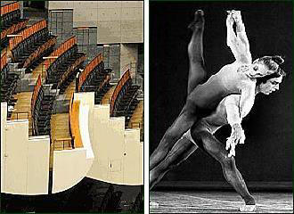 Seating inside Opera Bastille