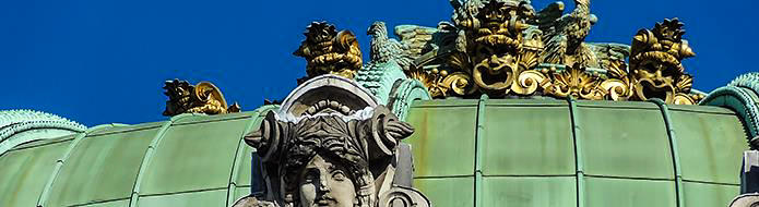 Opera Garnier golden masks