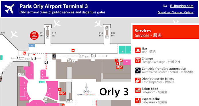 Orly Airport Terminal 3 plans