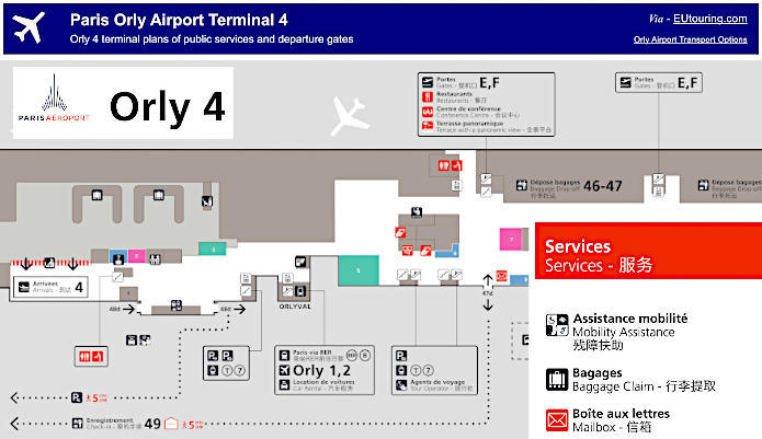 Orly Airport Terminal 4 plans