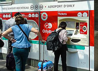 Orlybus ticket machines