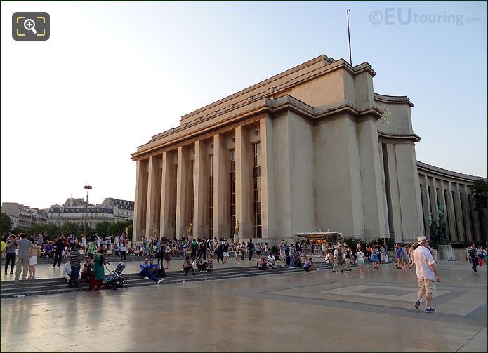 Palais de Chaillot right side Paris wing