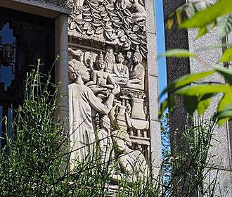 Outside wall sculpture on Palais de la Porte Doree
