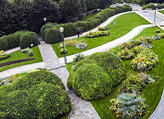 Gardens within Parc de Belleville