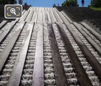 Cascade water feature Bercy Park