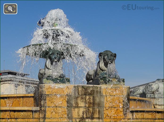 Parc de la Villette Fontaine aux Lions de Nubie