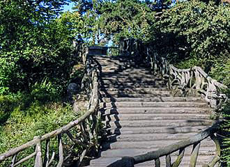 Parc Montsouris pathway steps