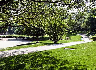 Open Grass Area Within Parc Sainte-Perine Parc Sainte-Perine Grass