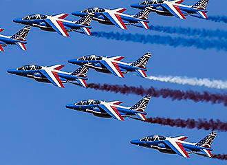 Patrouille de France at Paris Air Show in France