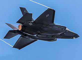 Fighter jet at Paris Air Show in France