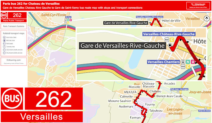 How to get to Chateau de Versailles in Paris using public transport