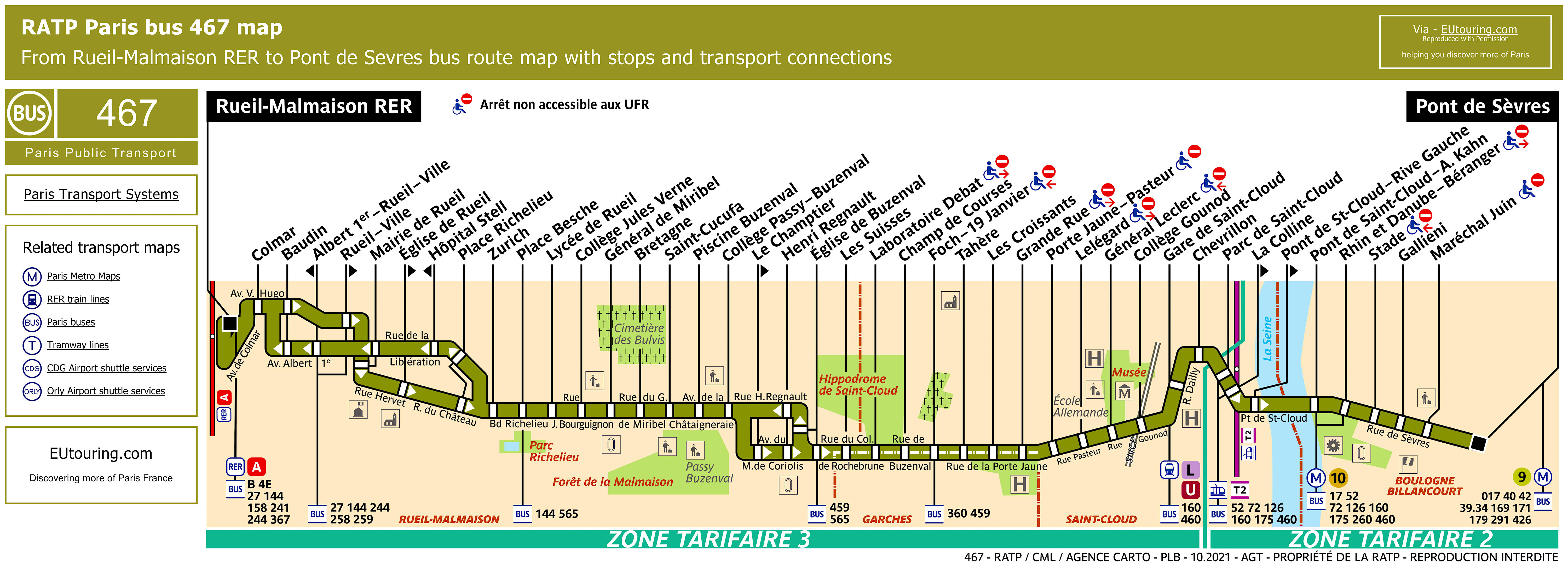 467 Bus Route Map