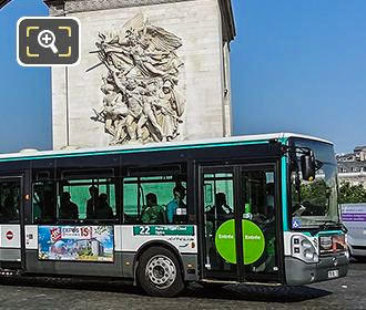 Paris RATP bus Arc de Triomphe