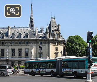 Paris RATP bus and La Conciergerie