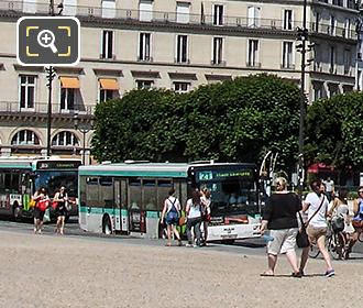 Paris RATP buses Rue de l'Amiral de Coligny