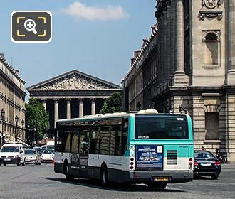 Paris RATP bus Madeleine Church