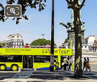 Paris OpenTour bus Place de la Bastille