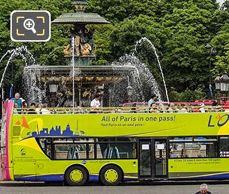 Paris OpenTour bus Fontaine des Mers