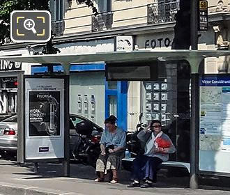 Paris RATP bus stop Avenue Denfert-Rochereau