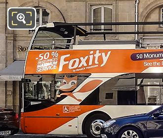 Paris Foxity tourist bus