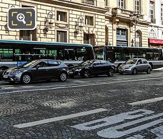 Paris RATP buses and bus lanes