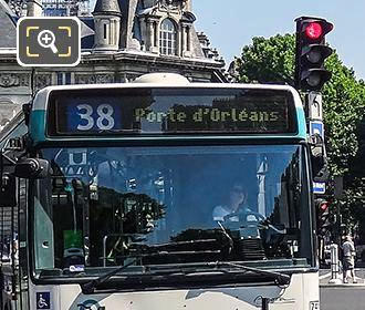 Paris bus 38 Porte d'Orleans