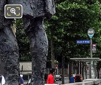 Paris RATP bus stop Thomas Jefferson Monument