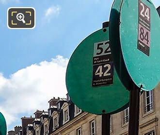 Paris bus 42 stop Rue Royale