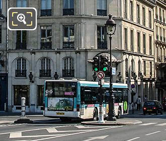 Paris RATP bus on Rue du Cardinal Lemoine