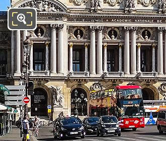 Paris tourist bus Palais Garnier Opera House