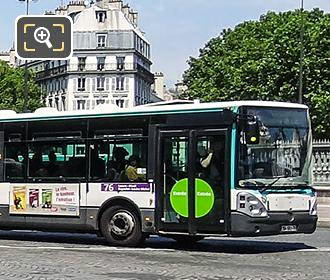 Paris RATP bus 76 Bastille square