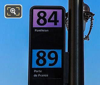 Paris RATP 84 Pantheon bus stop