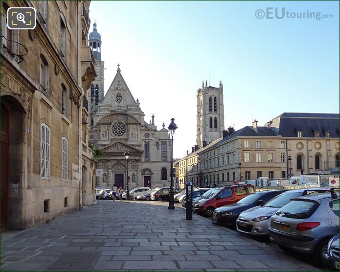 Place du Pantheon pathway along Rue Clovis