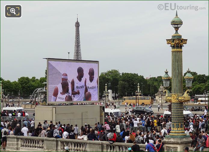 Paris World Streetball Championship big screen 