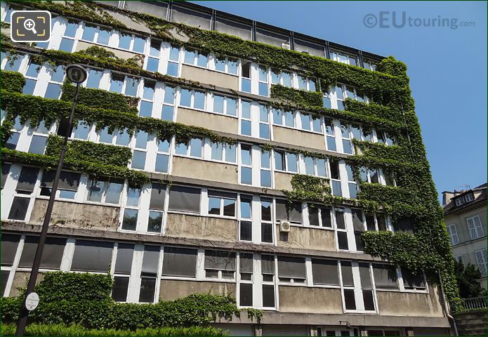 Creepers growing over Centre Cassini facade