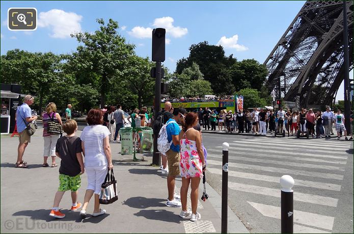 Eiffel Tower tourists