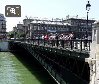 Tour group on Pont d'Arcole