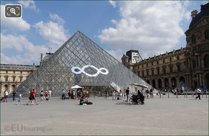 IM Pei Pyramid infinity symbol