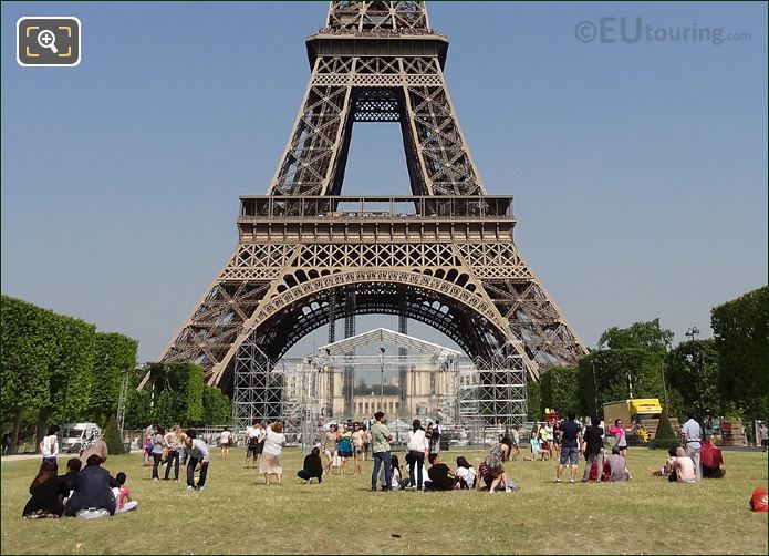 Bastille Day preparations Paris