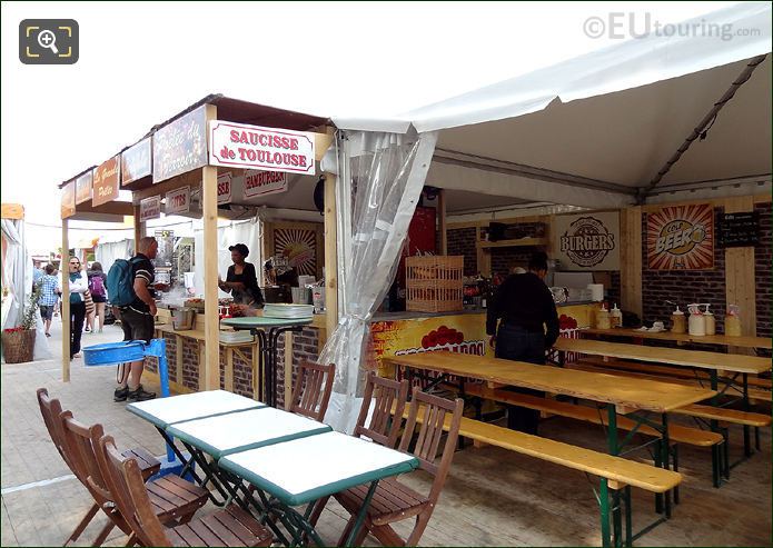 Snack bar Eiffel Tower Paris