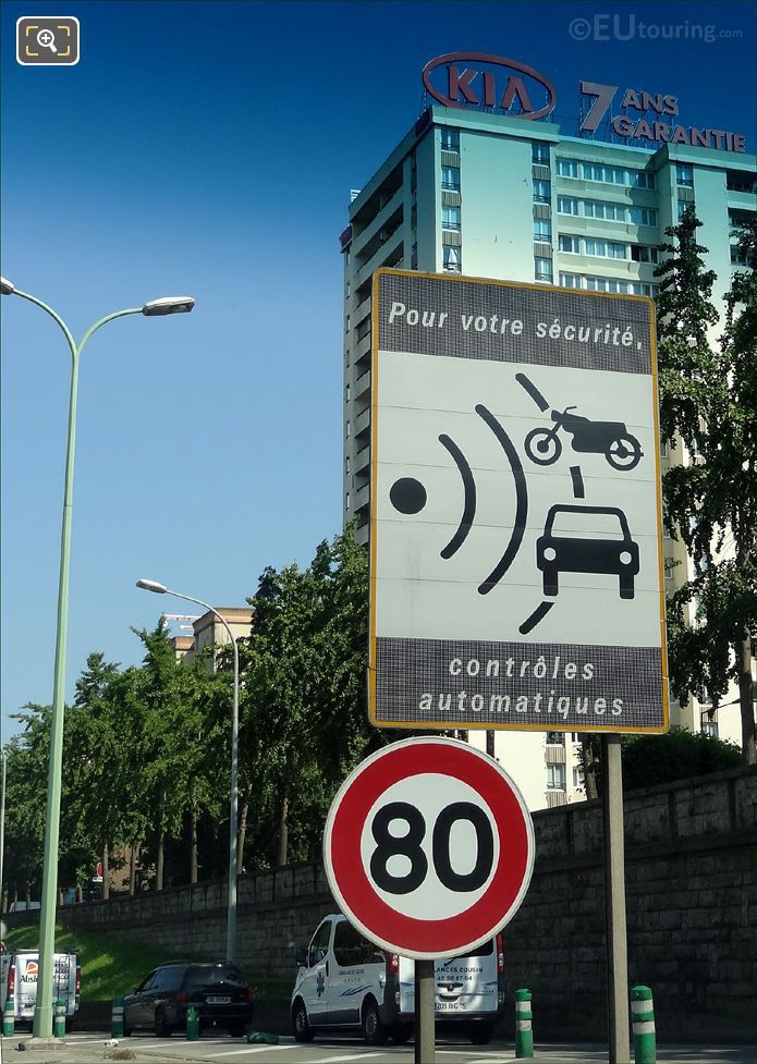 Road side signpost in Paris