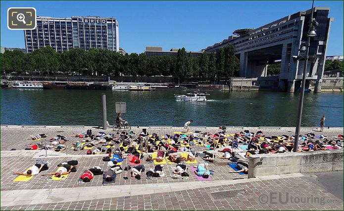 Yoga Lesson along River Seine