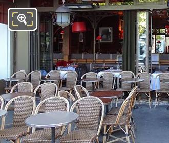 Le Luxembourg outside seating on Boulevard Saint-Michel