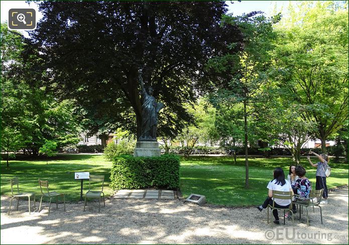 Statue of Liberty by Bartholdi in Luxembourg Gardens