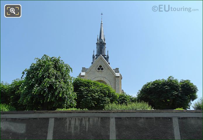 Church spire on Congregation St Joseph Cluny