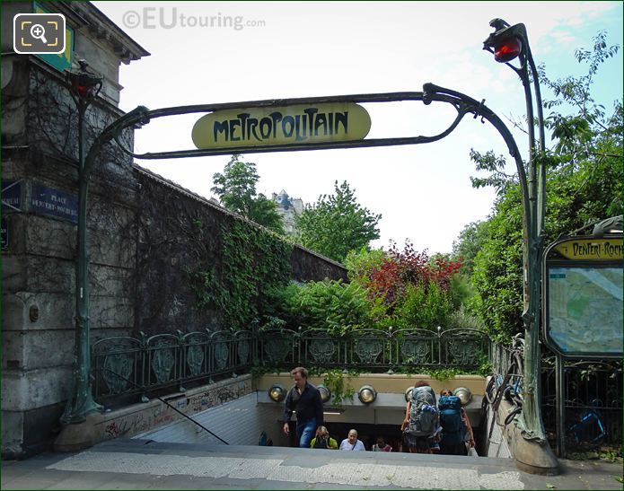 Denfert-Rochereau Metro entrance Avenue du General Leclerc