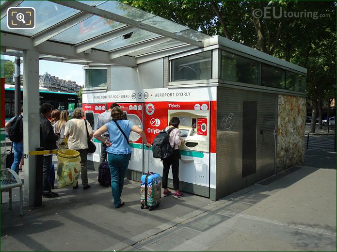 OrlyBus automatic ticket machines