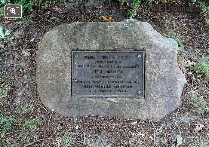 Photo of tourist information plaque in Jardin de la Nouvelle - Page 260