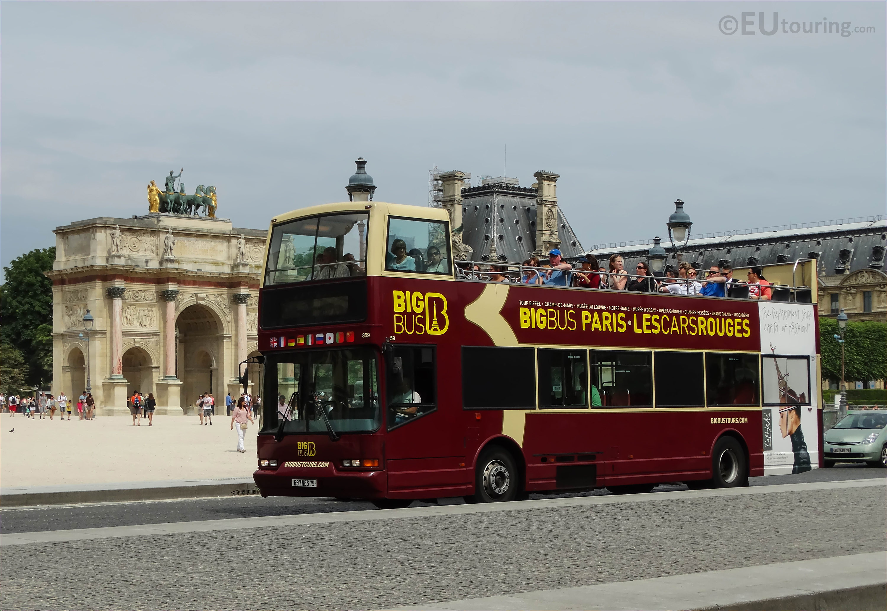 big bus tour paris timetable